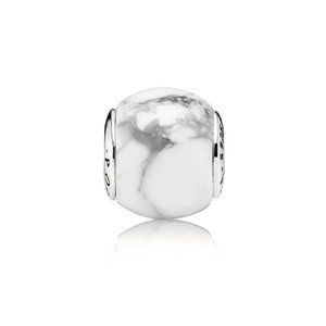 Pandora Essence POSITIVITY charm in Sterling Silver with Smooth Magnesite